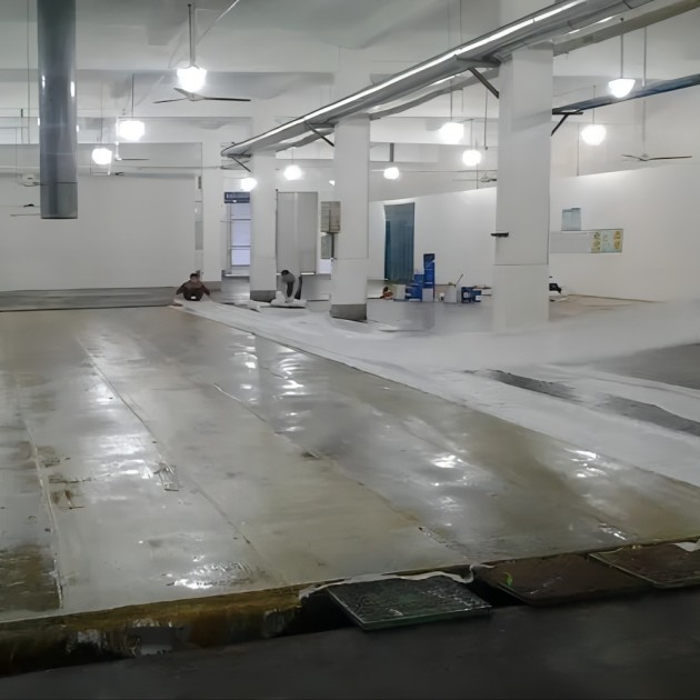 溧阳防腐蚀地坪,环氧玻纤地坪，玻纤工业地坪，环氧玻纤布地坪,乙烯基玻纤布地坪产品图3
